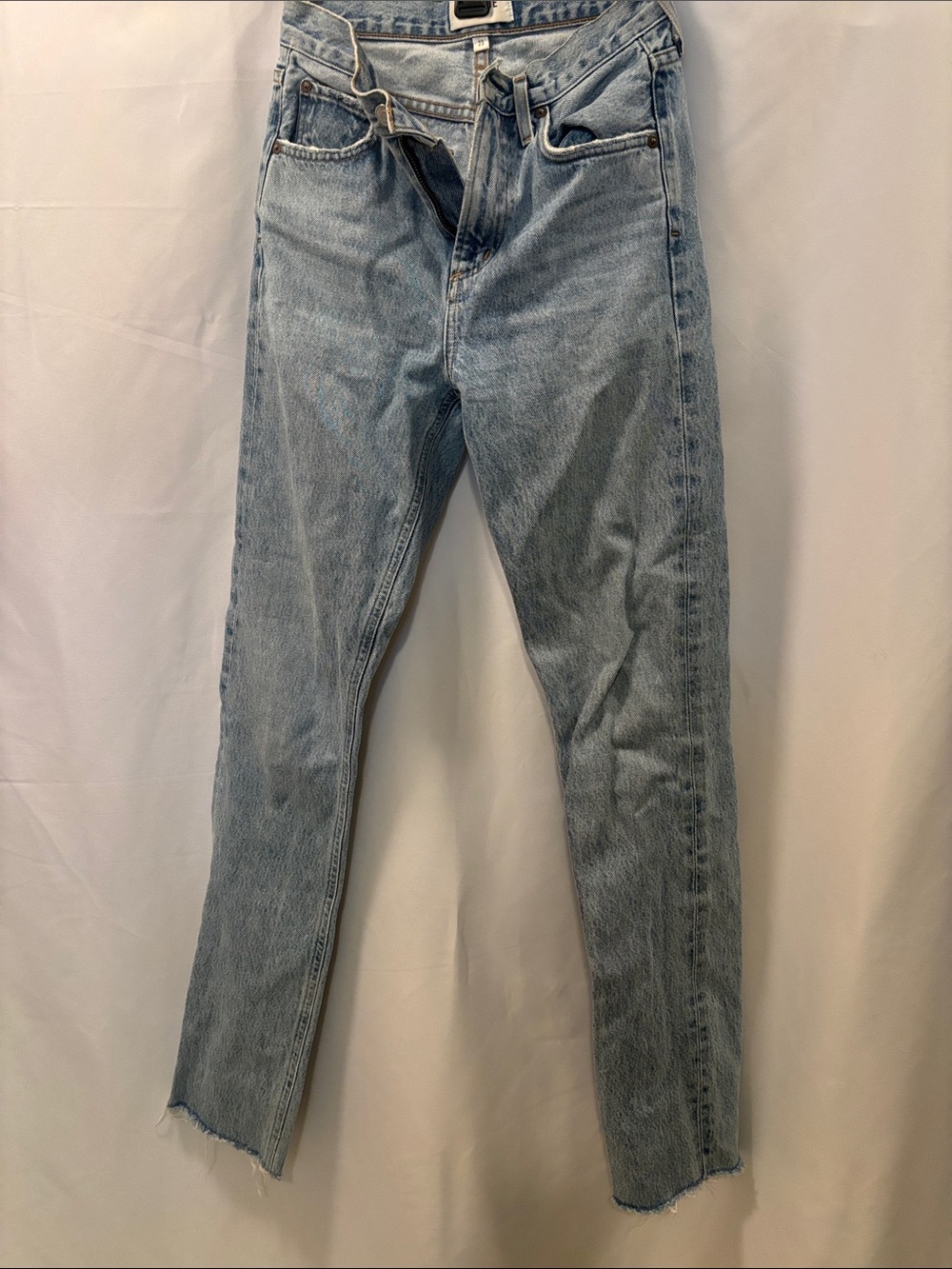 Agolde Light Blue Washed Denim Jeans - 23”